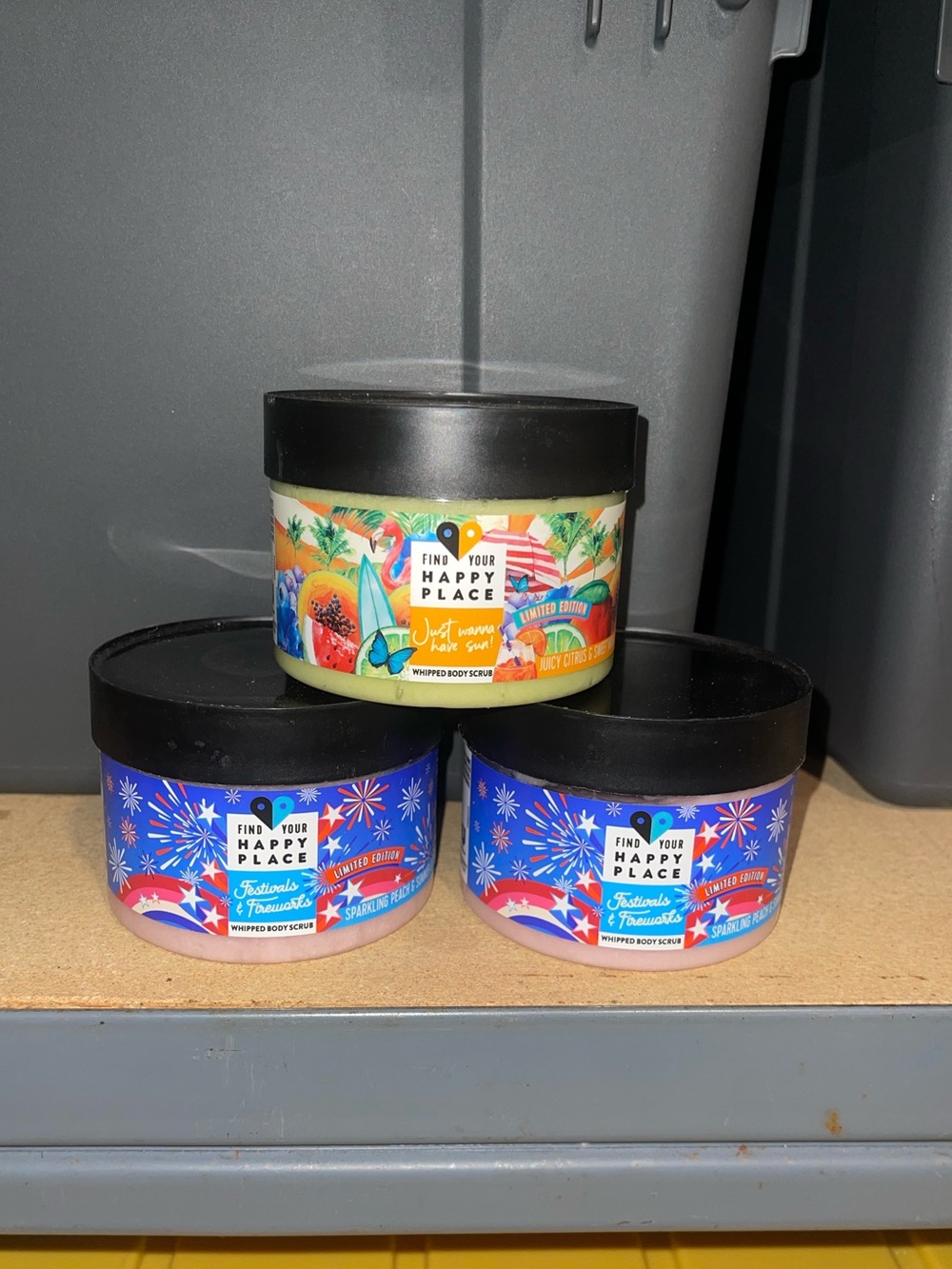 Find Your Happy Place Limited Edition Whipped Body Scrub 3pk